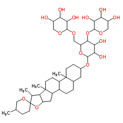 羊齿天冬苷B结构式