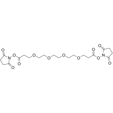 Bis-​PEG4-​NHS ester结构式