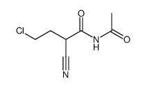 Butanamide, N-acetyl-4-chloro-2-cyano-结构式