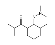 6-methyl-2-(2-methylpropanoyl)cyclohexanone dimethylhydrazone Structure