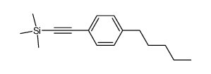 triMethyl((4-pentylphenyl)ethynyl)silane Structure