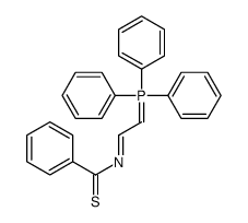 N-[2-(triphenyl-λ5-phosphanylidene)ethylidene]benzenecarbothioamide结构式