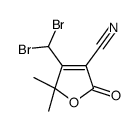 4-(dibromomethyl)-5,5-dimethyl-2-oxofuran-3-carbonitrile Structure