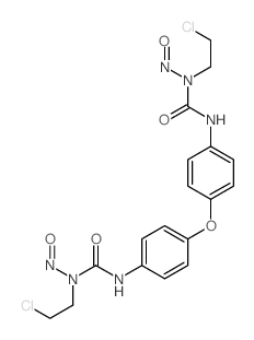 Urea, 1,1- (oxydi-p-phenylene)bis[3-(2-chloroethyl)-3-nitroso-结构式