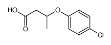 (RS)-3-(4-chloro-phenoxy)-butyric acid结构式