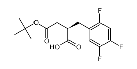 (R)-4-(t-butoxy)-4-oxo-2-(2,4,5-trifluorobenzyl)butanoic acid Structure