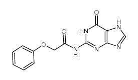 N2-苯氧基乙酰鸟嘌呤结构式