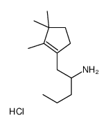 1-Cyclopentene-1-ethanamine, alpha-propyl-2,3,3-trimethyl-, hydrochlor ide结构式