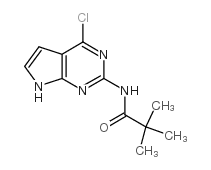 N-(4-Chloro-7H-pyrrolo[2,3-d]pyrimidin-2-yl)-2,2-dimethylpropionamide structure