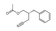 (R)-2-Benzyl-3-cyanopropyl acetate Structure