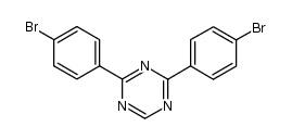 2,4-bis(4-bromophenyl)-1,3,5-triazine结构式