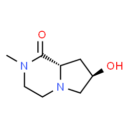 Pyrrolo[1,2-a]pyrazin-1(2H)-one, hexahydro-7-hydroxy-2-methyl-, (7R-cis)- (9CI) structure