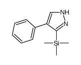 trimethyl-(4-phenyl-1H-pyrazol-5-yl)silane结构式