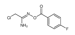 2-chloro-N-(4-fluorobenzoyloxy)-acetimidamide结构式