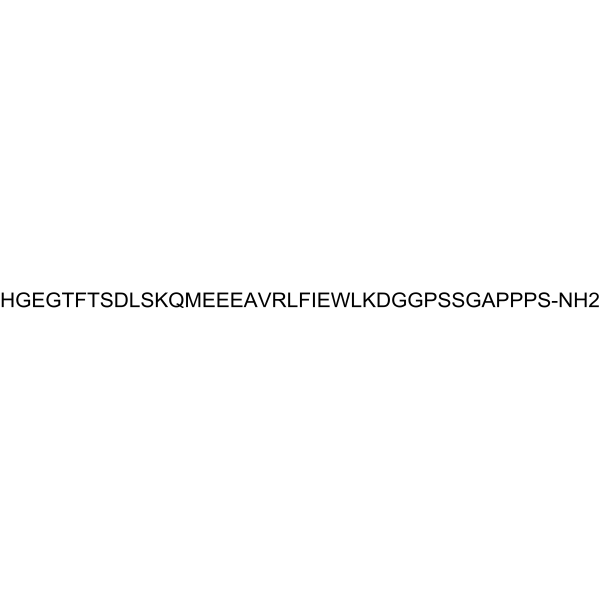 (Asp28)-Exenatide trifluoroacetate salt Structure