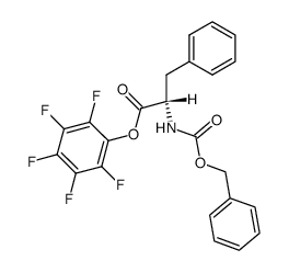 (S)-benzyloxycarbonylphenylalanine pentafluorophenyl ester Structure