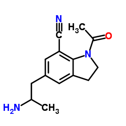 1-Acetyl-5-(2-aminopropyl)-7-indolinecarbonitrile picture