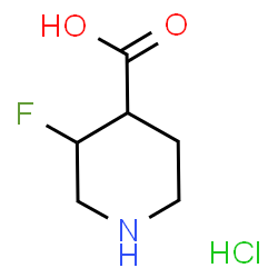 3-fluoropiperidine-4-carboxylic acid hydrochloride结构式