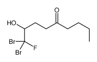 1,1-dibromo-1-fluoro-2-hydroxynonan-5-one Structure