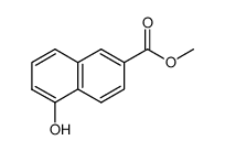 6-methoxycarbonyl-1-naphthol Structure