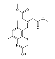 N-(2,4,6-Triiodo-3-acetamidobenzyl)iminodiacetic acid dimethyl ester structure