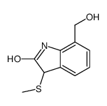 7-(hydroxymethyl)-3-methylsulfanyl-1,3-dihydroindol-2-one Structure