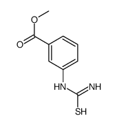 Benzoic acid, 3-[(aminothioxomethyl)amino]-, methyl ester (9CI) structure