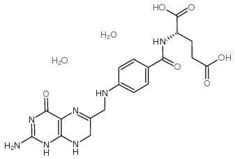 二氢叶酸(二水)结构式