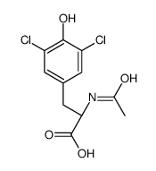 (2S)-2-acetamido-3-(3,5-dichloro-4-hydroxyphenyl)propanoic acid结构式