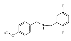 N-[(2,5-difluorophenyl)methyl]-1-(4-methoxyphenyl)methanamine structure