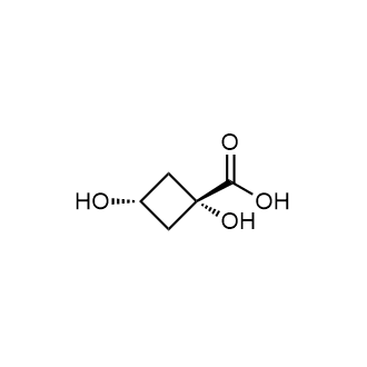 (1S,3s)-1,3-二羟基环丁烷-1-羧酸结构式