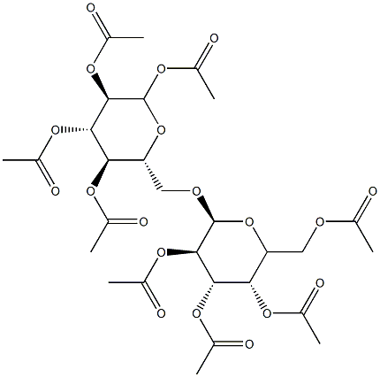 6-O-(2-O,3-O,4-O,6-O-Tetraacetyl-α-D-galactopyranosyl)-D-glucopyranose tetraacetate picture