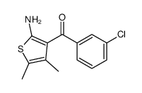 (2-amino-4,5-dimethylthiophen-3-yl)-(3-chlorophenyl)methanone Structure