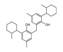 2-[[2-hydroxy-5-methyl-3-(2-methylcyclohexyl)phenyl]methyl]-4-methyl-6-(2-methylcyclohexyl)phenol结构式