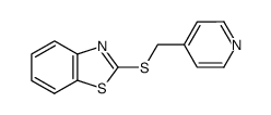 2-pyridin-4-ylmethylsulfanyl-benzothiazole结构式