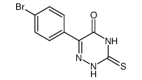 6-(4-bromophenyl)-3-thioxo-3,4-dihydro-1,2,4-triazin-5(2H)-one Structure