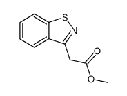 1,2-Benzisothiazole-3-acetic acid methyl ester structure