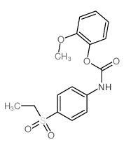 Carbanilic acid,p-(ethylsulfonyl)-, o-methoxyphenyl ester (8CI) structure