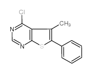 4-chloro-5-methyl-6-phenylthieno[2,3-d]pyrimidine Structure