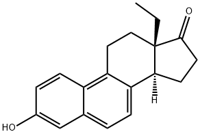 13-Ethyl-3-hydroxy-1,3,5,7,9-gonapenten-17-one结构式