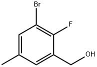 3-Bromo-2-fluoro-5-methylbenzyl alcohol Structure