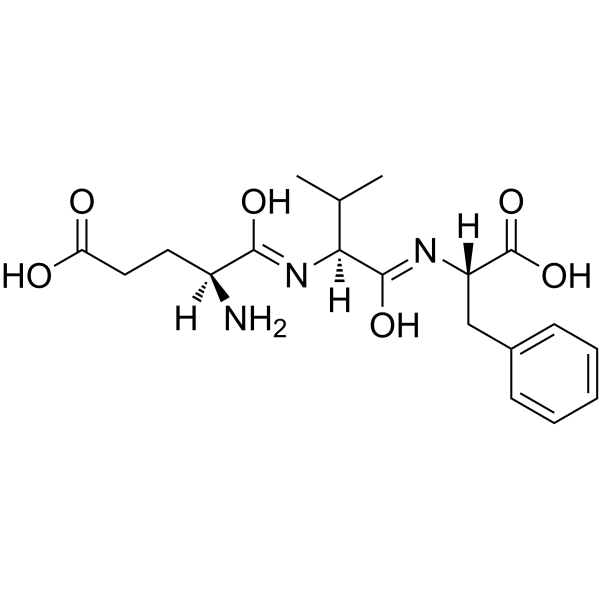 H-Glu-Val-Phe-OH structure