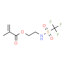 2-Propenoic acid, 2-Methyl-, 2-[[(trifluoromethyl)sulfonyl]amino]ethyl ester Structure