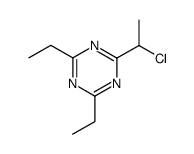 2-(1-chloro-ethyl)-4,6-diethyl-[1,3,5]triazine Structure