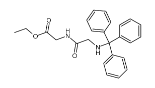 N-(N-trityl-glycyl)-glycine ethyl ester结构式