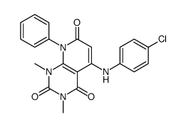 5-(4-chloroanilino)-1,3-dimethyl-8-phenylpyrido[2,3-d]pyrimidine-2,4,7-trione结构式