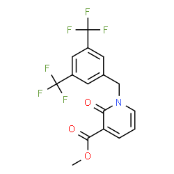 Methyl 1-[3,5-bis(trifluoromethyl)benzyl]-2-oxo-1,2-dihydro-3-pyridinecarboxylate结构式