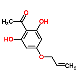 1-[4-(烯丙氧基)-2,6-二羟基苯基]-1-乙酮结构式