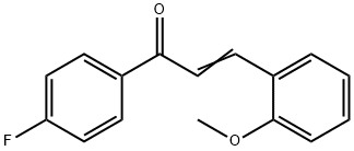 (2E)-1-(4-氟苯基)-3-(2-甲氧基苯基)丙-2-烯-1-酮结构式