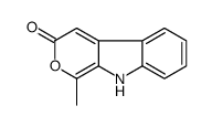 1-methyl-9H-pyrano[3,4-b]indol-3-one结构式